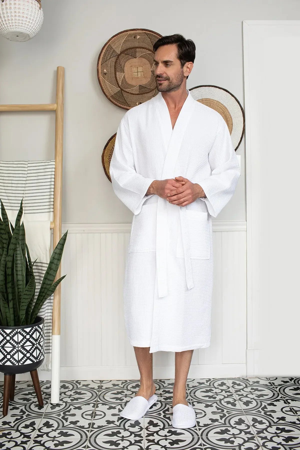 Waffle Bathrobe for Men