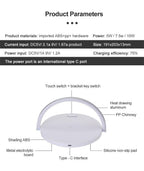 Wireless Charger LED Night Light Table Lamp Adjustable Angle Charging for iPhone Samsung Huawei Xiaomi Touch Switch Phone Holder Decorative Table Lamp Cute Study Lamps for Bedroom Décor