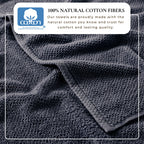 Cotton Textured Bath Towel Set - Acacia Collection