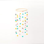 Wooden Ring With Felt Balls Wind Chimes Newborn Baby Bed Bell Pendant Kids Room Decoration Wooden Wind Chime Bed Bell Nursery Mobile Crib Bed Bell Wall Hanging Ornament