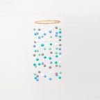 Wooden Ring With Felt Balls Wind Chimes Newborn Baby Bed Bell Pendant Kids Room Decoration Wooden Wind Chime Bed Bell Nursery Mobile Crib Bed Bell Wall Hanging Ornament