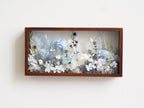 "Micro Landscape Frame" - Real Preserved Flower Mini Garden Shadow Box (Panoramic Desk Decor)