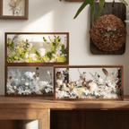 "Micro Landscape Frame" - Real Preserved Flower Mini Garden Shadow Box (Panoramic Desk Decor)