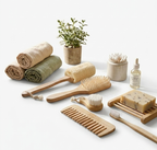 Zero-Waste Bamboo Bath Spa Self-Care Accessories Bundle